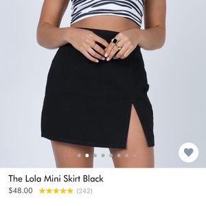 Lola Mini Skirt Black
